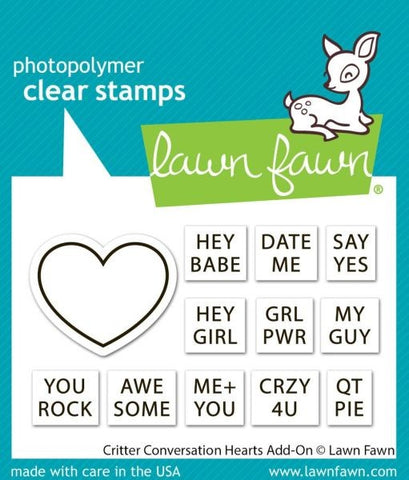 Crtitter Conversation Hearts - Add On - Clear Stamps