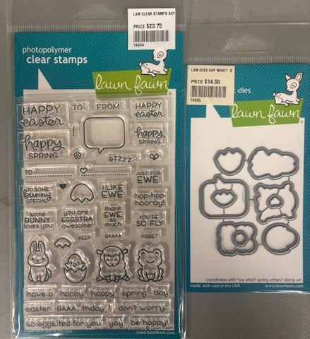 Say What?  Spring Critters Stamp & Die Bundle
