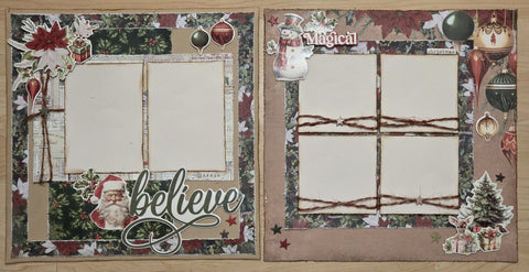 Vintage Believe 12 x 12 Layout Kit