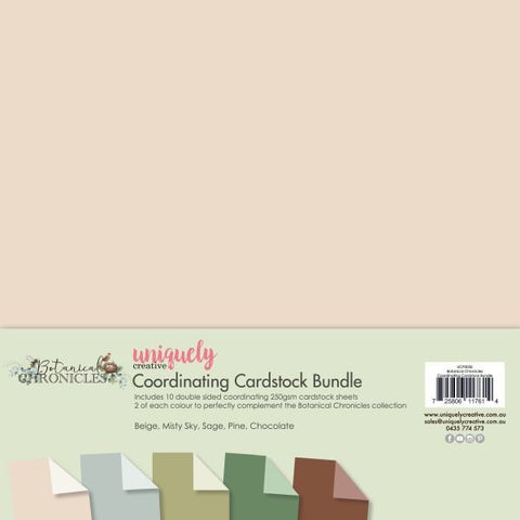 Botanical Chronicles - 12x12 Coordinating Cardstock Bundle