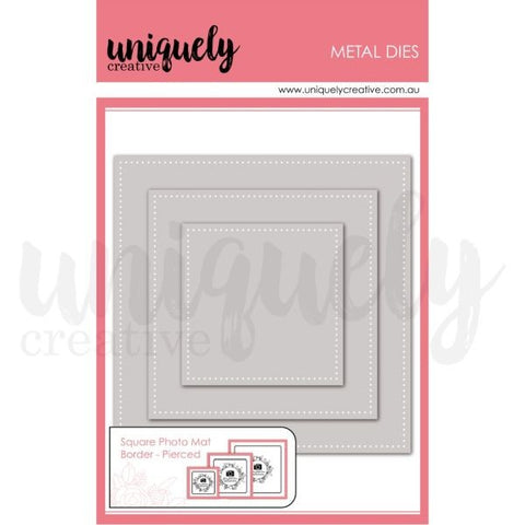 Square Photo Mat Border Dies - Pierced