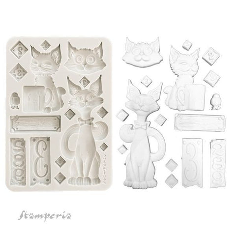 Furry Friends - A5 Silicone Mould - Cats