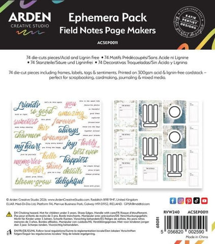 Field Notes - Page Makers Ephemera Pack