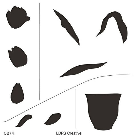 Fresh Cut Tulips - Mask Stencils