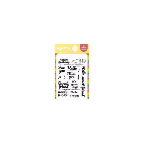 Postage Collage - Clear Stamps - Piped Letters