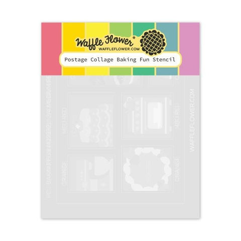 Postage Collage - Stencils - Baking Fun
