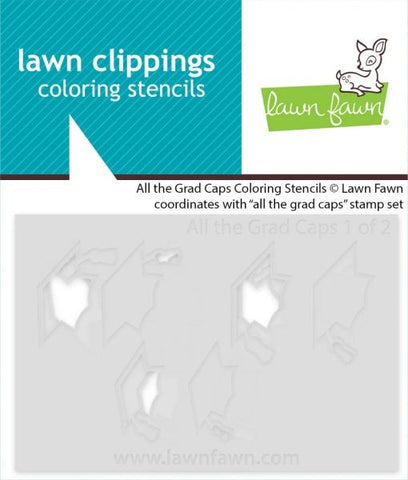 All the Grad Caps - Coloring Stencils