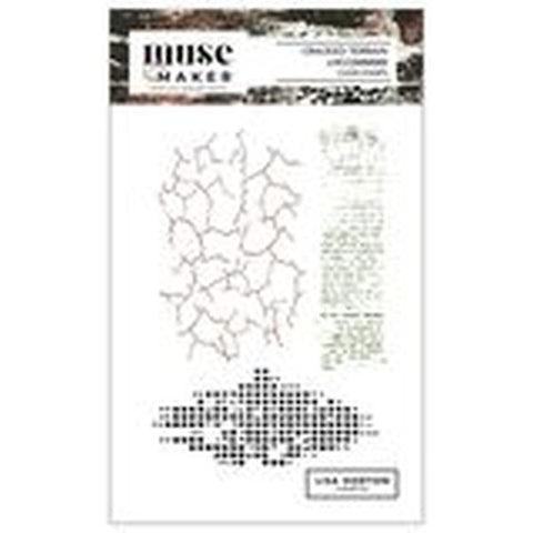 Muse and Maker - Clear Stamps - Cracked Terrain
