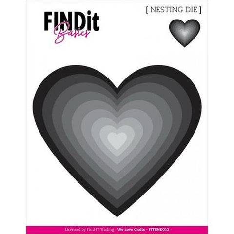 Basics Nesting Dies - Hearts 2