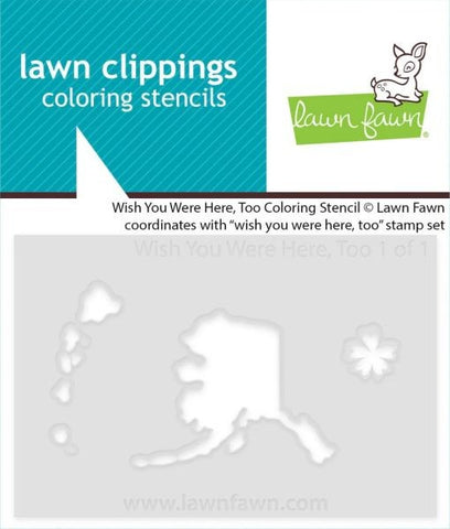 Wish You Were Here, Too - Coloring Stencils