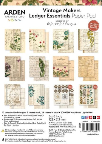 Vintage Makers Leger Essentials - 6x8 Paper Pad