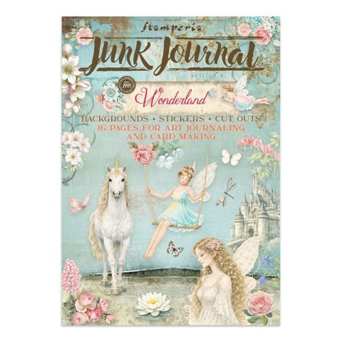 Wonderland - Junk Journal Backgrounds, Stickers & Cut Outs