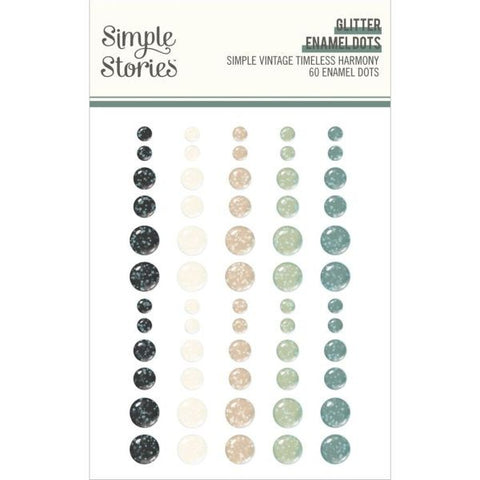 Simple Vintage Timeless Harmony - Glitter Enamel Dots