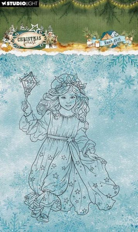 Christmas Forest - Clear Stamps - Christmas Girl