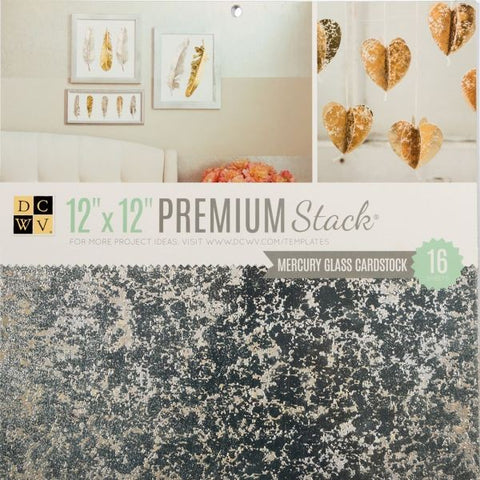 Mercury Glass Cardstock - Premum Stack