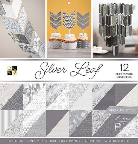 Silver Leaf - 12x12 Paper Pad
