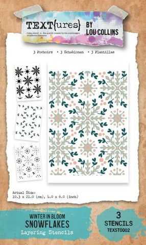 Winter in Blooms - Layering Stencil Set - Snowflakes