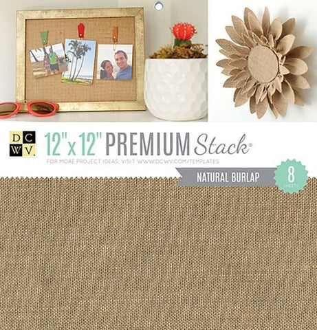 Natural Burlap - 12x12 Paper Pad