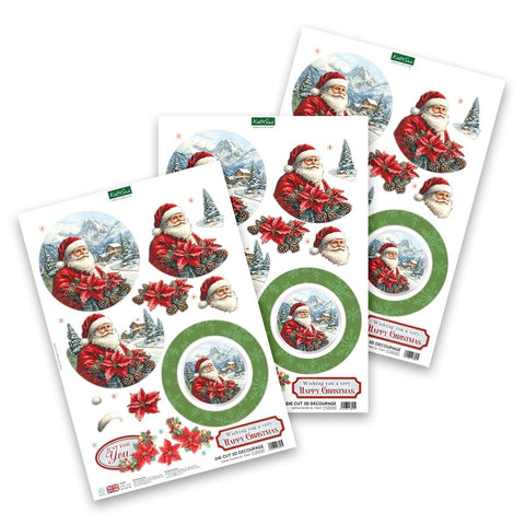 Santa Comes to Town - Die Cut Decoupage