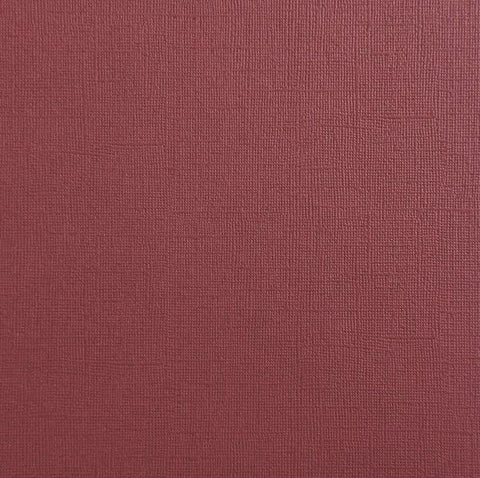 Canvas Texture Cardstock - Red Wine