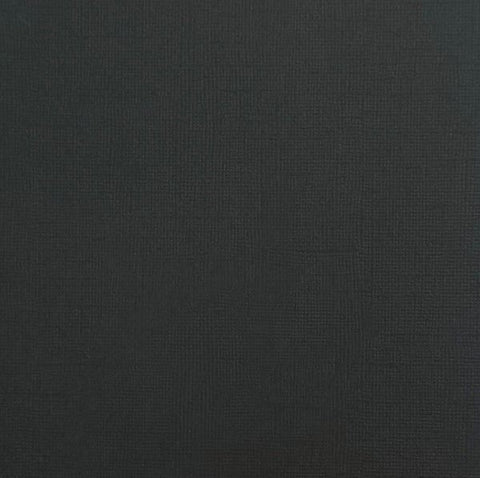 Canvas Texture Cardstock - Jet Black