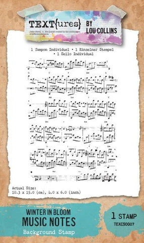Winter in Bloom - Music Notes Clear Stamps