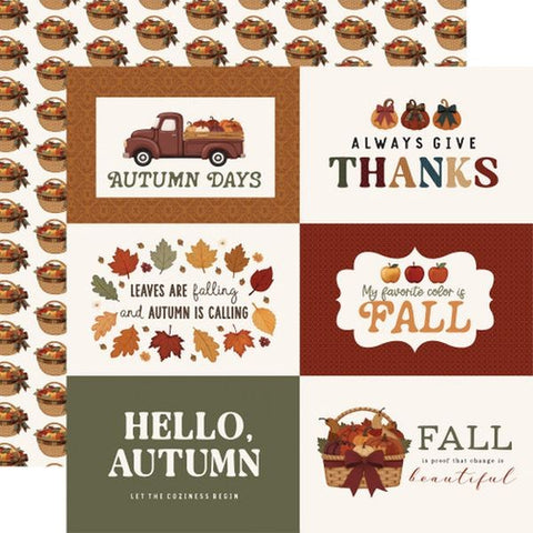 Here Comes Autumn - 6x4 Journaling Cards