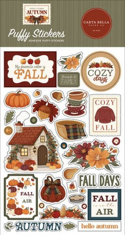 Here Comes Autumn - Puffy Stickers