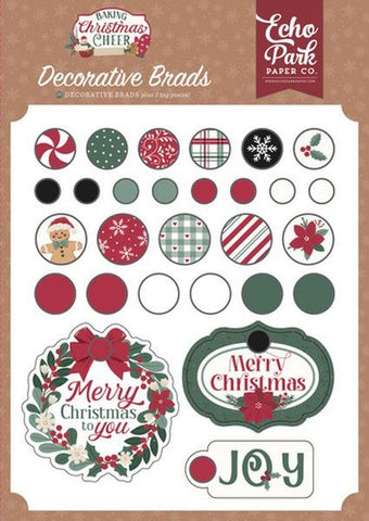 Baking Christmas Cheer - Decorative Brads