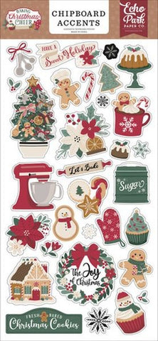 Baking Christmas Cheer - Chipboard Accents
