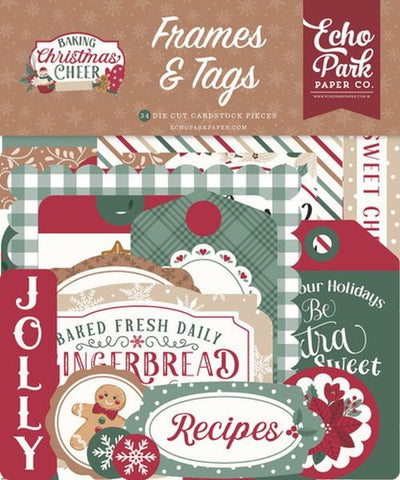 Baking Christmas Cheer - Ephemera - Frames & Tags