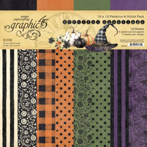 BOOtiful Greetings - 12x12 Collection Pack - Patterns & Solids