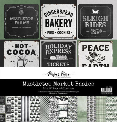 Mistletoe Market - 12x12 Paper Collection - Basics