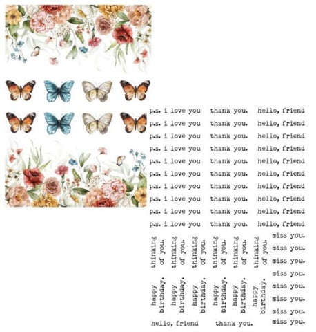 Beautiful Borders & Type Rub Ons
