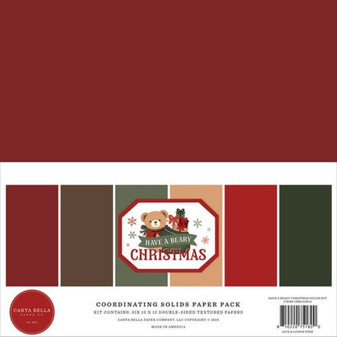 Have a Beary Merry Christmas - 12x12 Collection Pack - Solids