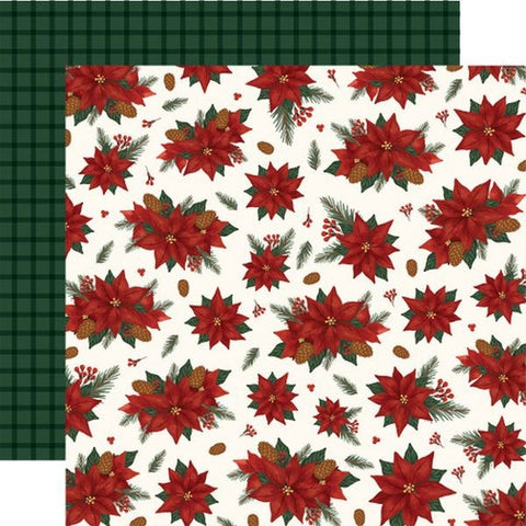 Classic Christmas - Joy and Peae Poinsettia