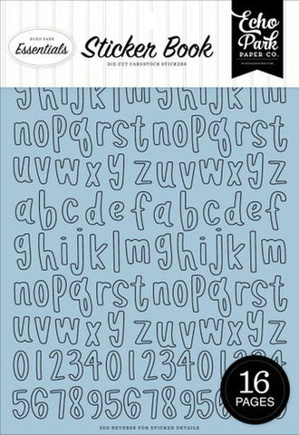Blue Alpha Sticker Book