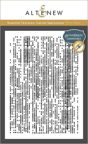 Essential Textures:  Canvas Impressions Press Plate