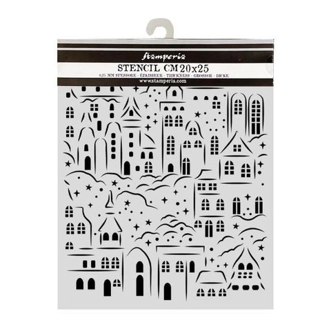 Christmas Village - Stencil