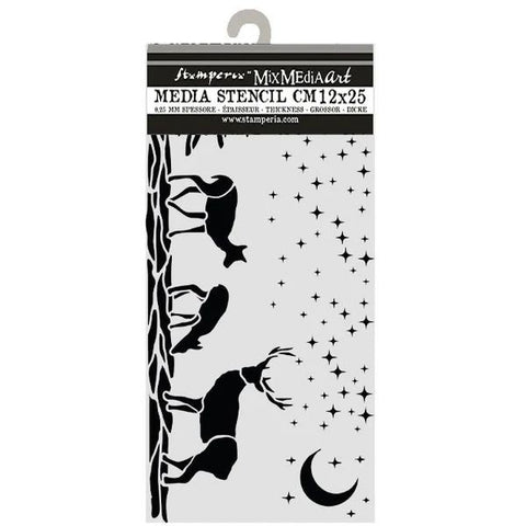 Christmas Deers - Stencil