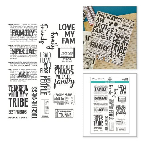 Turn the Page - Family & Friends - Clear Stamps