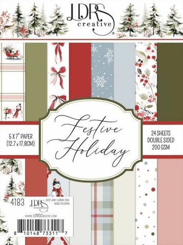 Festive Holiday - 5x7 Paper Pack