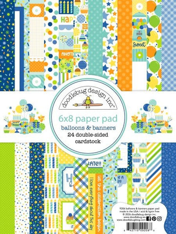 Balloons & Banners - 6x8 Paper Pad