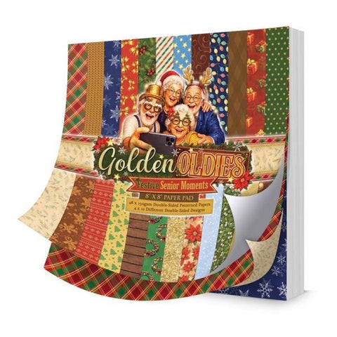 Golden Oldies - Festive Senior Moments - 8x8 Paper Pad