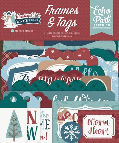 Wonderful Winter Days - Ephemera - Frames & Tags