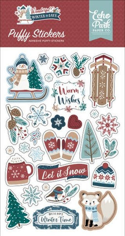 Wonderful Winter Days - Puffy Stickers