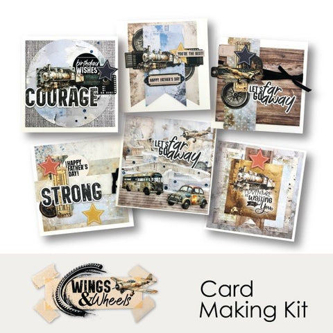 Wings & Wheels - Card Making Kit