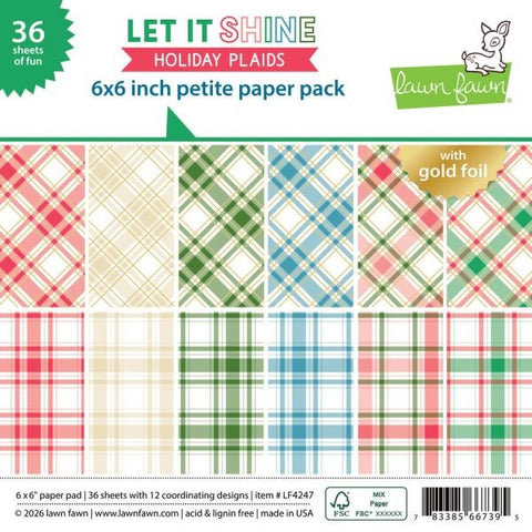 Let it Shine Holiday Plaids - 6x6 Petite Paper Pack