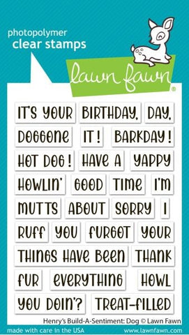 Henry's Build-A-Sentiment:  Dog - Clear Stamps