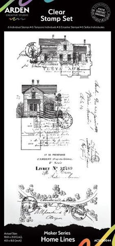 Maker Series - Clear Stamps - Home Lines